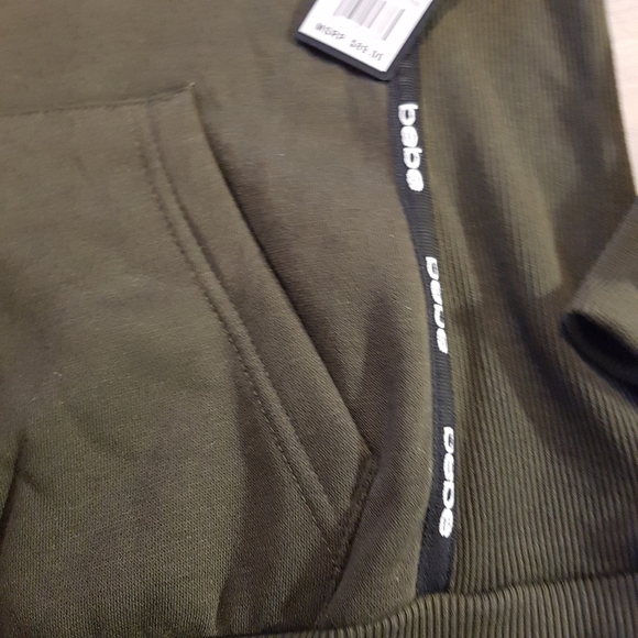 Bebe Sport women's size Medium dark forest green Hoodie, New - Picture 7 of 8